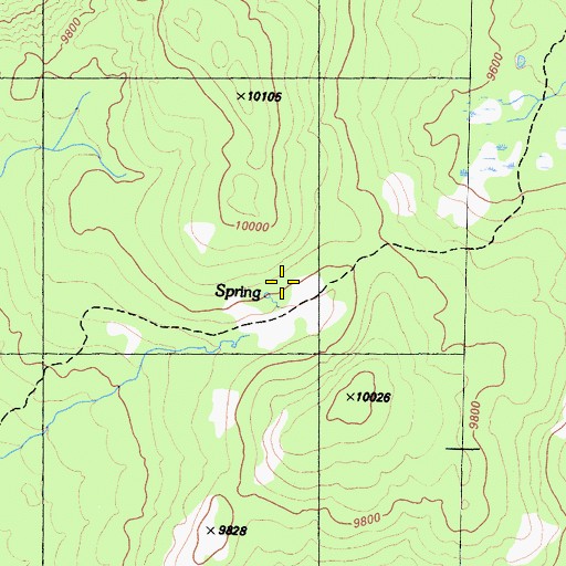 Topographic Map of Windy Gap, CA