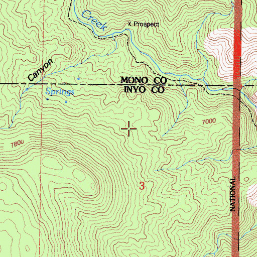 Topographic Map of Arrastre Meadow, CA