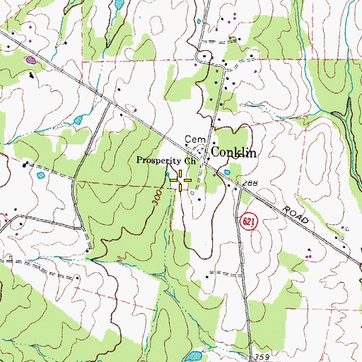 Topographic Map of Cardinal Ridge Elementary School, VA