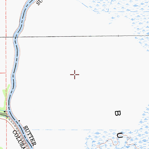 Topographic Map of Butte Sink Wildlife Management Area, CA