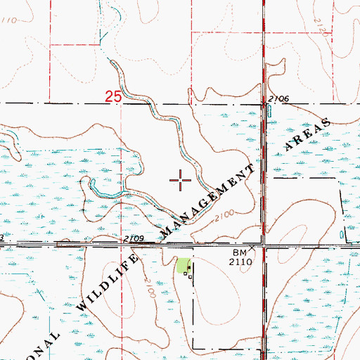 Topographic Map of Franklin County Waterfowl Production Area, NE