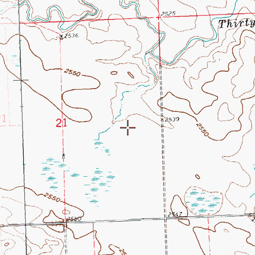 Topographic Map of Hettinger County Waterfowl Production Area, ND