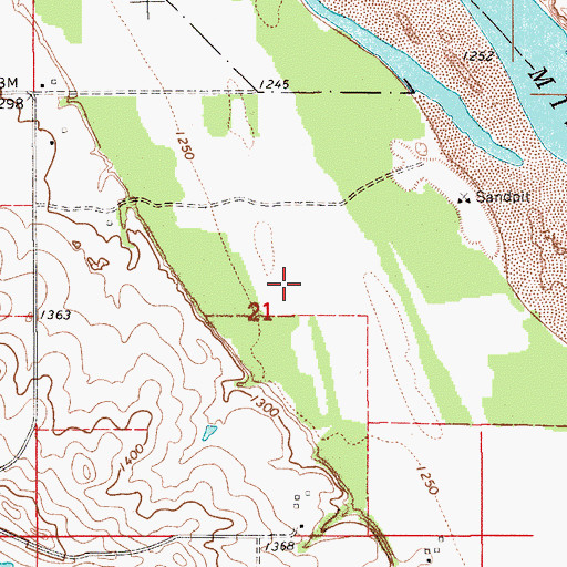 Topographic Map of Karl E Mundt National Wildlife Refuge, SD