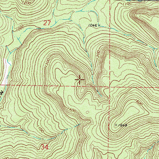 Topographic Map of Ozark Plateau National Wildlife Refuge, OK