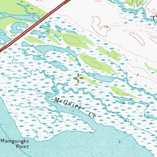 Topographic Map of Rappahannock River Valley National Wildlife Refuge, VA