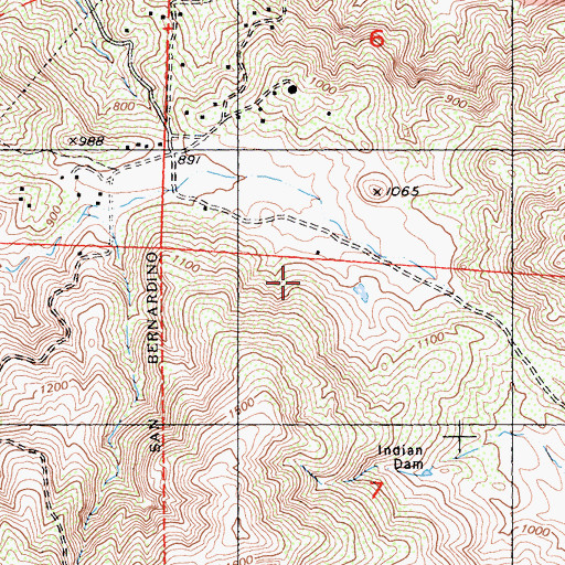 Topographic Map of San Diego National Wildlife Refuge, CA