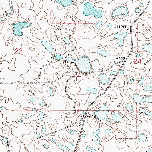 Topographic Map of Toole County Waterfowl Production Area, MT
