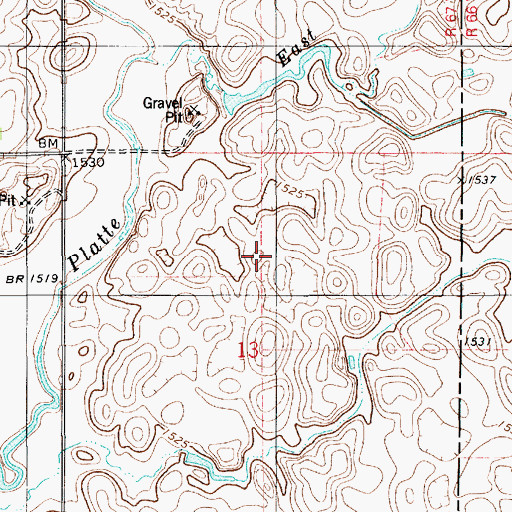 Topographic Map of Charles Mix County Waterfowl Production Area, SD