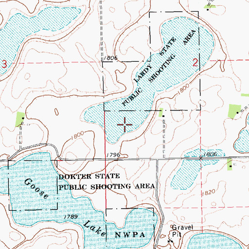 Topographic Map of Day County Waterfowl Production Area, SD