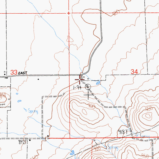 Topographic Map of Kuck, CA
