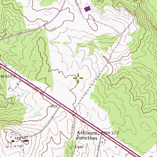 Topographic Map of Lansdowne Volunteer Fire and Rescue Station 22, VA