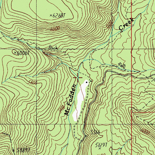 Topographic Map of Circle Ranch, AZ