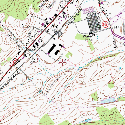 Topographic Map of Shenandoah Valley Juvenile Center, VA