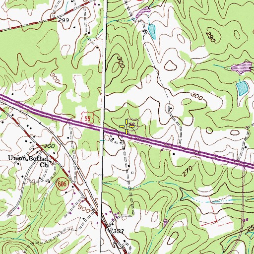 Topographic Map of Freeman Post Office, VA