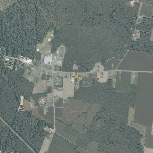 Aerial/Satellite Image of Lancaster Post Office, VA