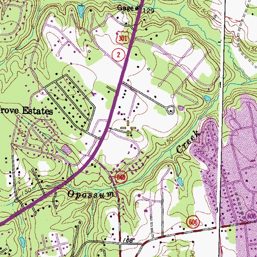 Topographic Map of Atlee Post Office, VA