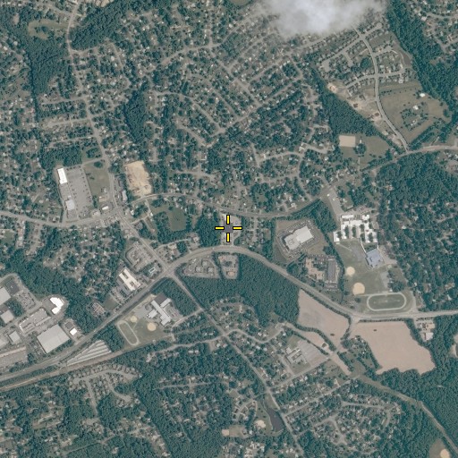 Aerial/Satellite Image of Lakeside Post Office, VA