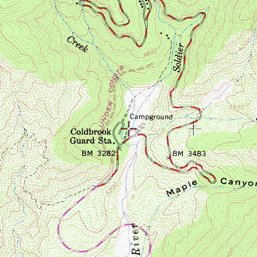 Coldbrook Campground, CA