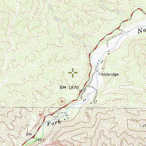 Topographic Map of Tecolate Plantation, CA