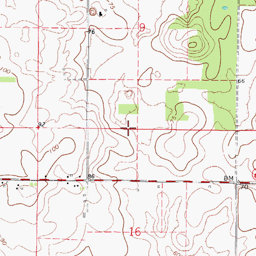 Topographic Map of New Covenant United Methodist Church Cemetery, FL