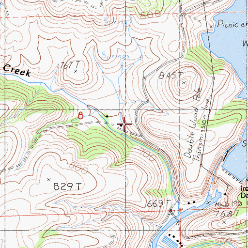 Topographic Map of Liskey, CA