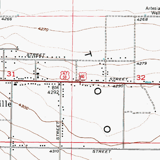 Topographic Map of Mountain West Ambulance Grantsville, UT