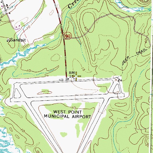 Topographic Map of LifeEvac 3, VA