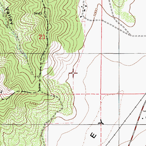 Topographic Map of Rocky Ridge Cemetery, UT