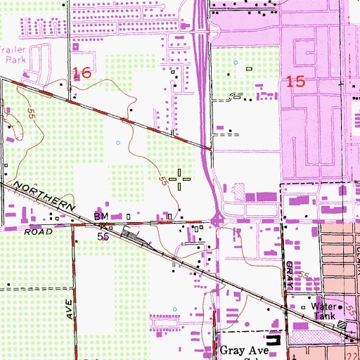 Topographic Map of Sutter County Sheriff's Office, CA