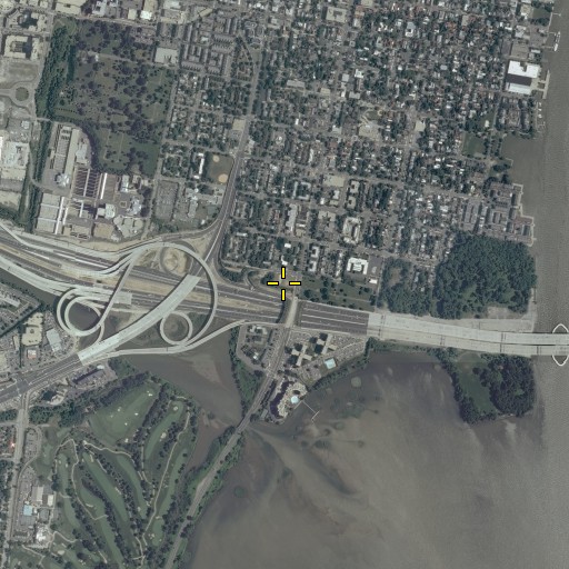 Aerial/Satellite Image of Contraband and Freedmen Memorial Cemetery, VA