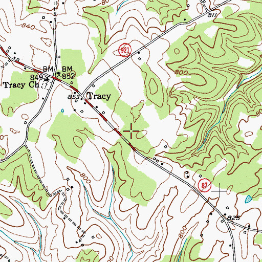Topographic Map of Eubank Field, KY
