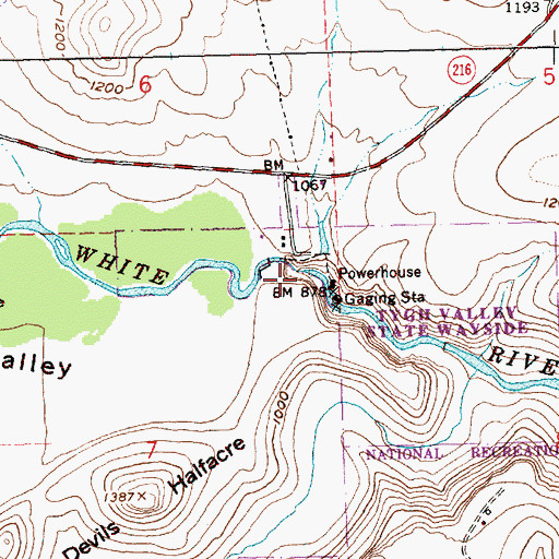 Topographic Map of Celestial Falls, OR
