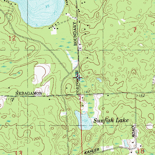 Topographic Map of Plate Lake, WI