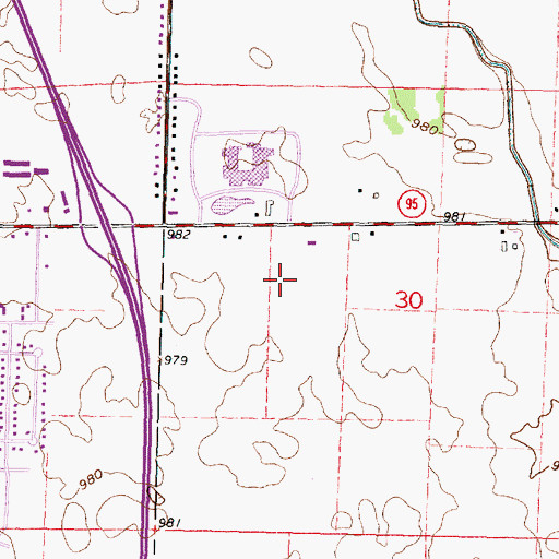 Topographic Map of Highlands of Marion, OH