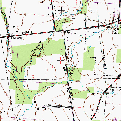 Topographic Map of Clivdon, OH