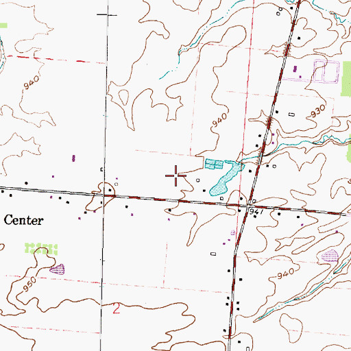 Topographic Map of Meadows At Lewis Center, OH