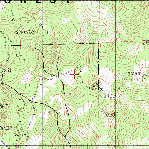 Topographic Map of Old Dashiell Place, CA