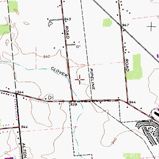 Topographic Map of Coventry Manor, OH
