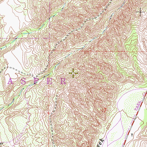 Topographic Map of Casper Regional Park, CA