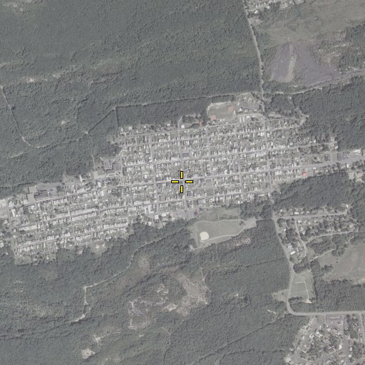Aerial/Satellite Image of Kulpmont Post Office, PA