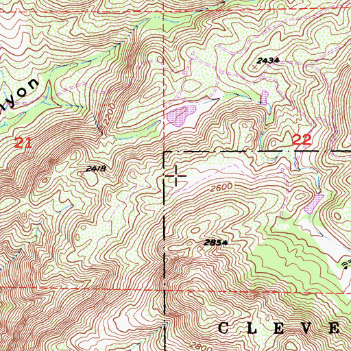 Topographic Map of San Diego County, CA