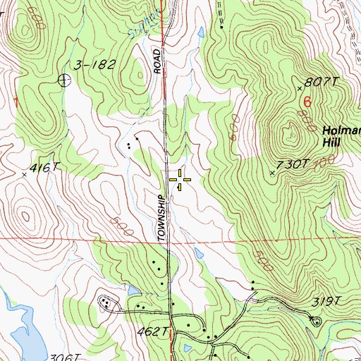 Topographic Map of Yuba County, CA