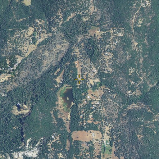 Aerial/Satellite Image of Cherokee Town Cemetery, CA