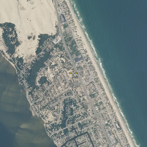 Aerial/Satellite Image of Nags Head Post Office, NC
