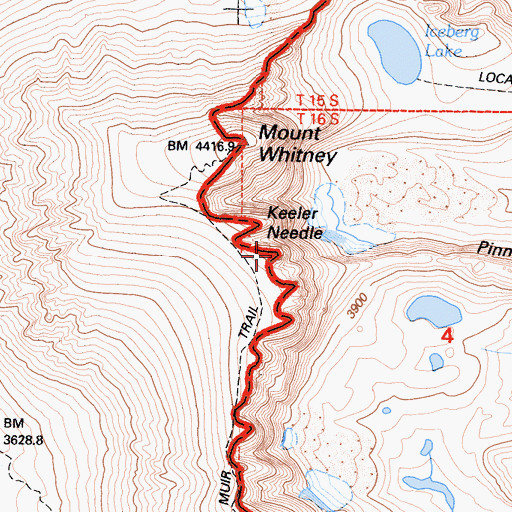 Topographic Map of Crooks Peak, CA