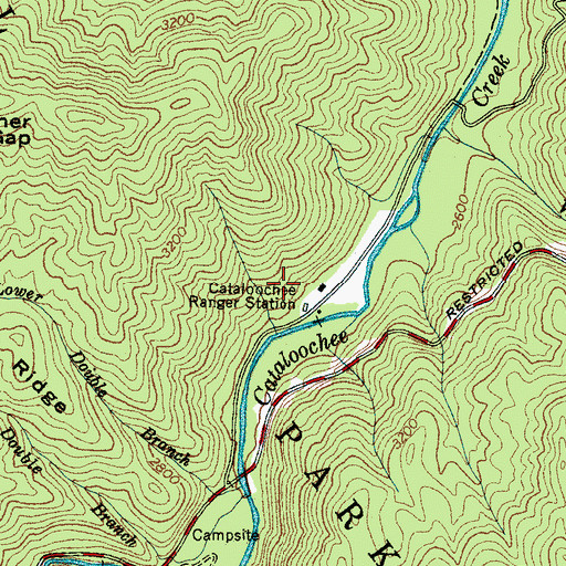 Topographic Map of Palmer Cemetery, NC