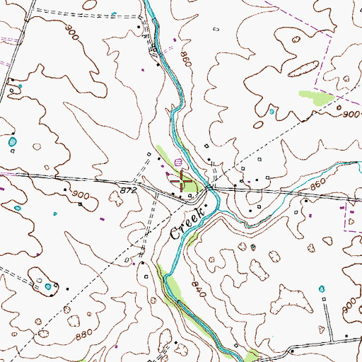 Topographic Map of Moravian - A J Corman Estate Cemetery, KY