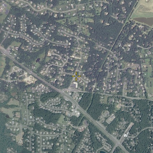 Aerial/Satellite Image of Ford - Ellis - Simms Cemetery, VA