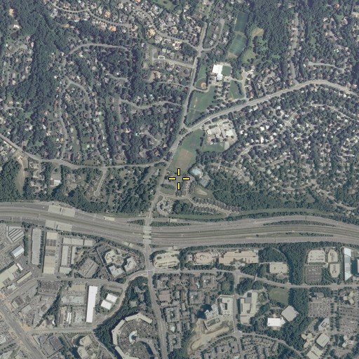 Aerial/Satellite Image of Shiloh Baptist Church - New Section, VA