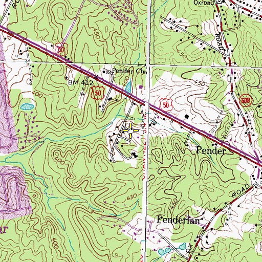Topographic Map of Stewart Family Cemetery, VA